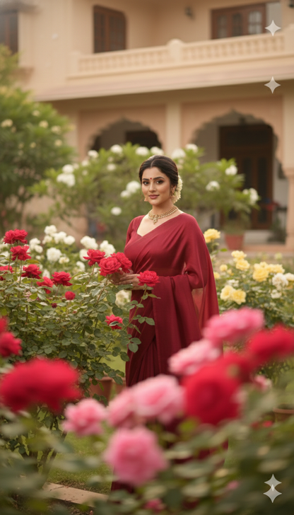 Party wear The Timeless Solid Silk Saree