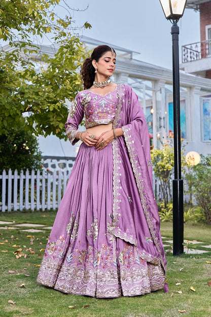 Silk Embroidered Lehenga Choli  dupatta  with Heavy Work Blouse – Wedding & Festive Wear