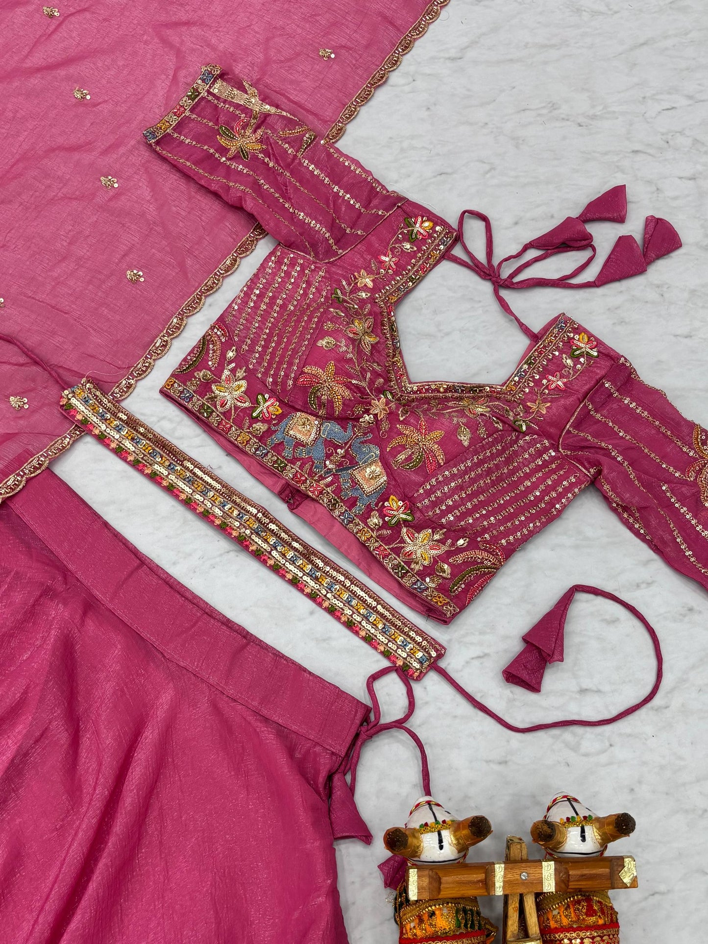 Royal Embroidered Lehenga Choli with Dupatta for Wedding & Festive Wear