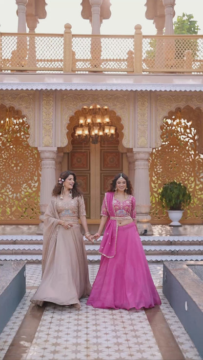 Royal Embroidered Lehenga Choli with Dupatta for Wedding & Festive Wear